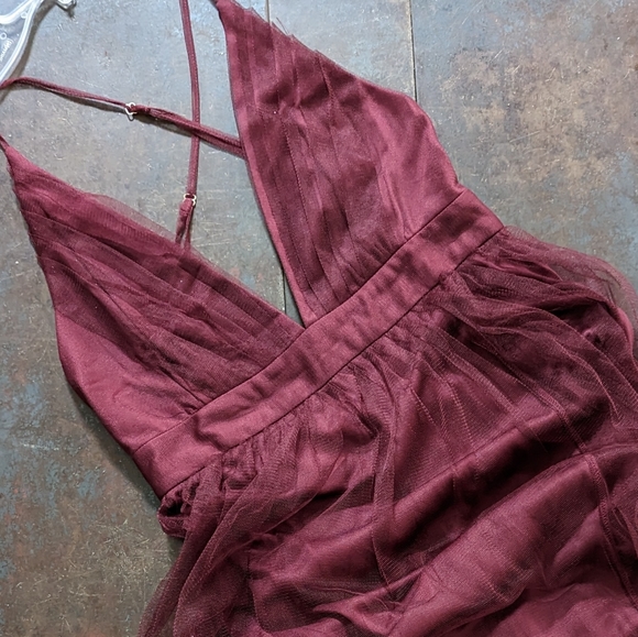 Windsor Dresses & Skirts - NWT Windsor Shay A Line Tulle Formal Dress in Wine